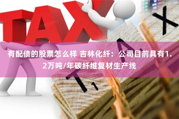 有配债的股票怎么样 吉林化纤：公司目前具有1.2万吨/年