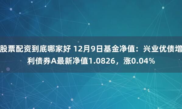 股票配资到底哪家好 12月9日基金净值：兴业优债增利债券A最新净值1.0826，涨0.04%