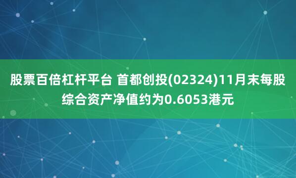 股票百倍杠杆平台 首都创投(02324)11月末每股综合资产净值约为0.6053港元