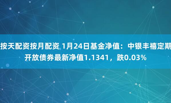 按天配资按月配资 1月24日基金净值：中银丰禧定期开放债券最新净值1.1341，跌0.03%